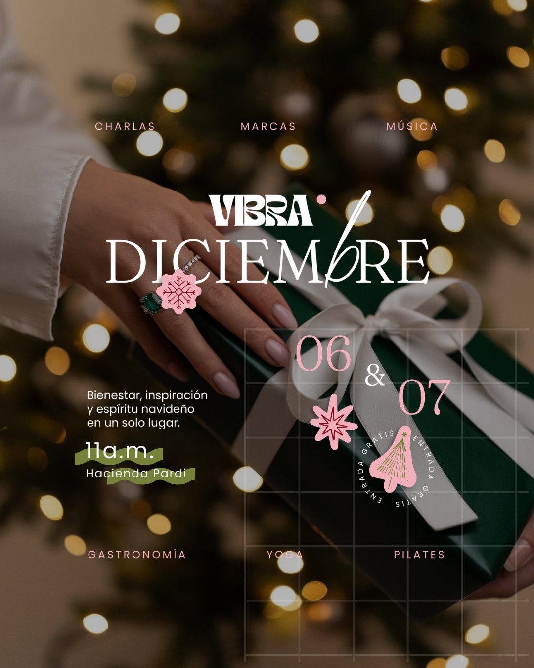 Fondo navideño sobrio